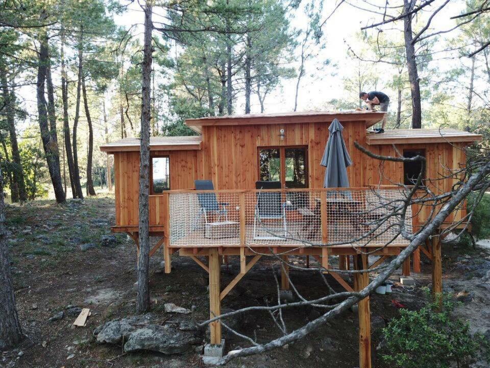 Camping La Simioune En Provence 볼렌느 외부 사진